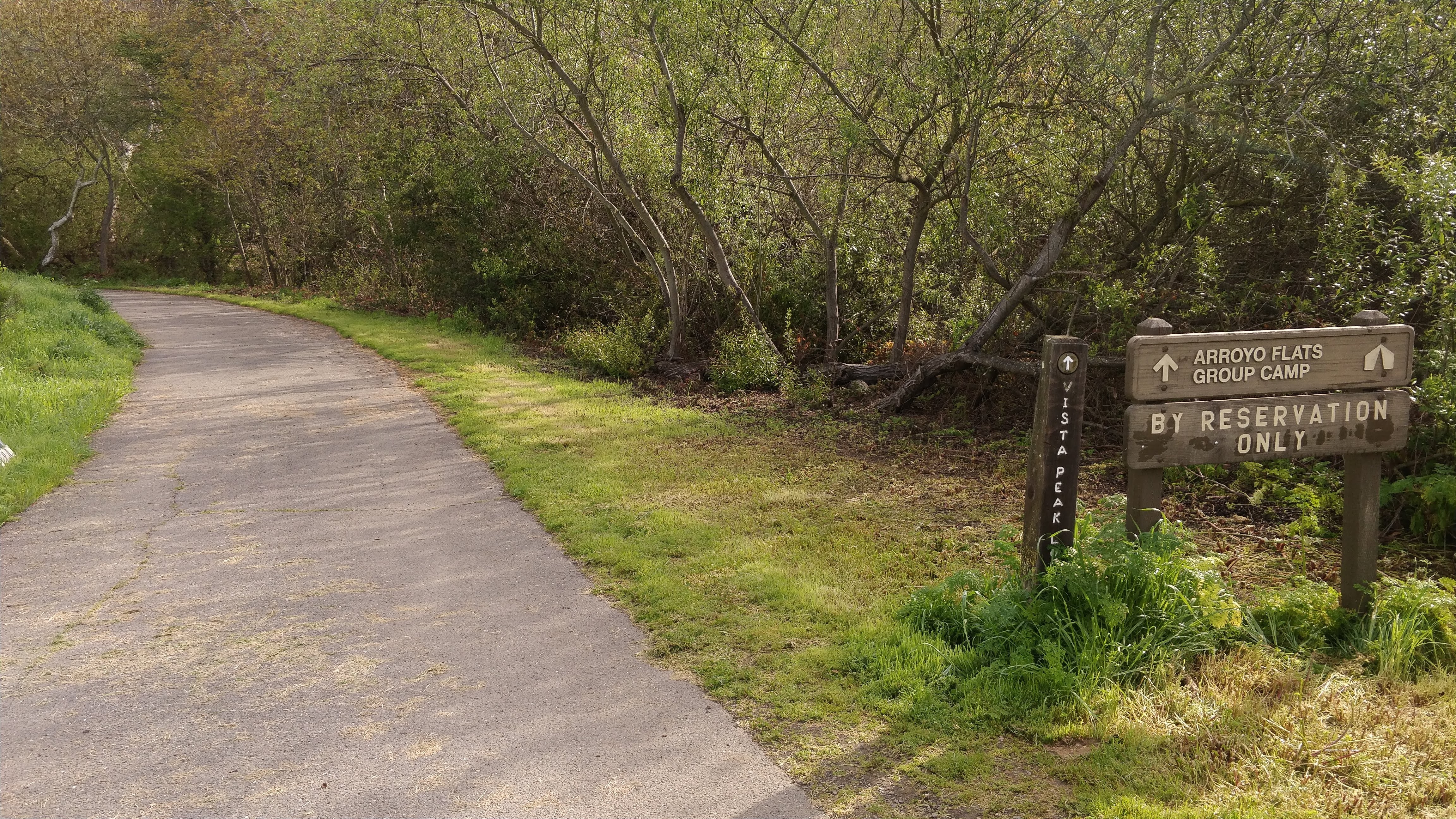 Vista trailhead